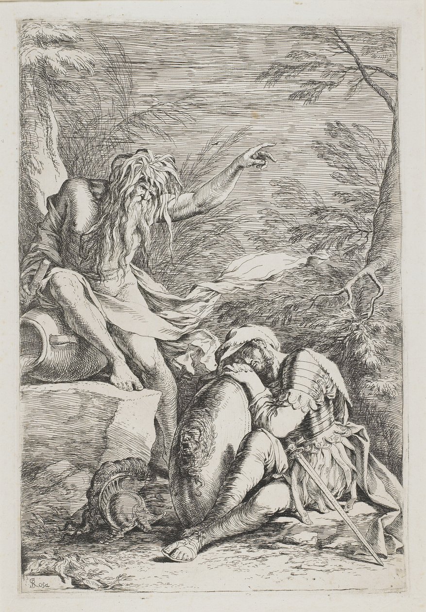Aenëas的梦想，c。 1663年至1664年 作者 救世主罗莎
