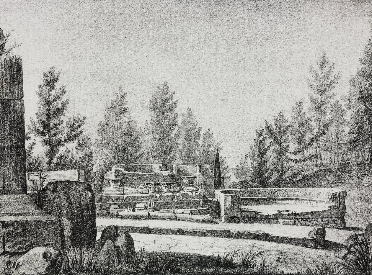 View of ruins of Pompeii, Campania, Italy, lithograph by Salvatore Puglia from Poliorama Pittoresco, n 7, September 25   1458080   zh       chinese Successfully Translated  Original: Lewes Bridge, Sussex Translat: Lewes Bridge, Sussex 1442768 zh chinese Su 作者 萨尔瓦多·普利亚