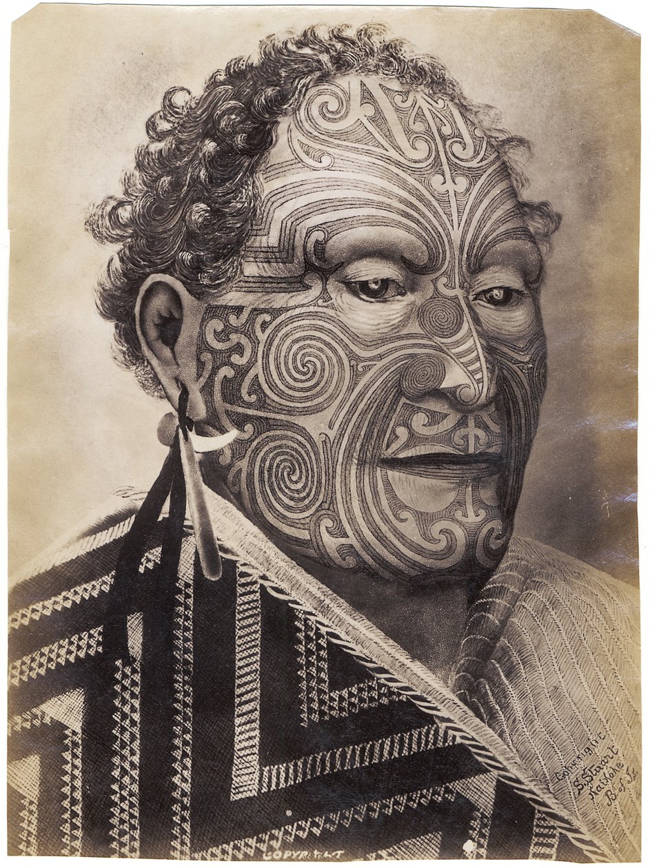 Tamati Nene，第1880页（蛋白印刷品） 作者 山姆·斯图尔特
