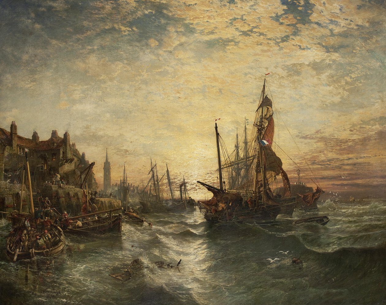 West Wemyss Harbour Fife 作者 塞缪尔·鲍