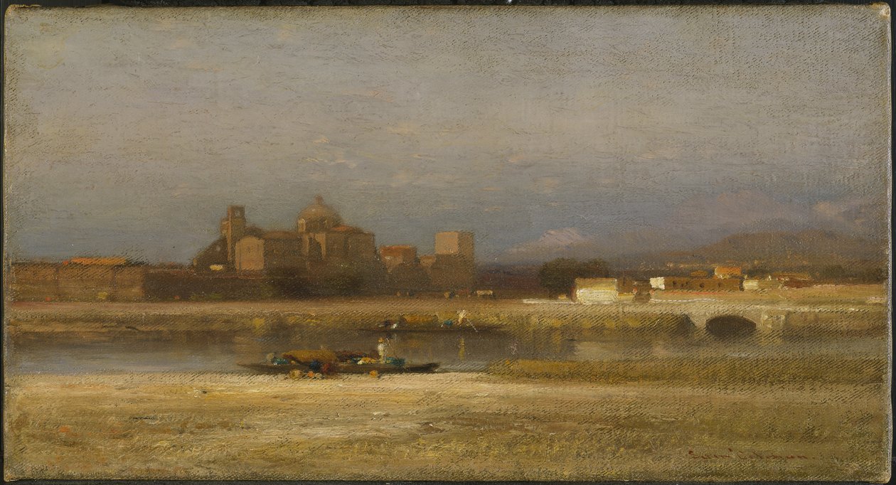 银行，1892年 作者 塞缪尔·科尔曼（Samuel Colman）