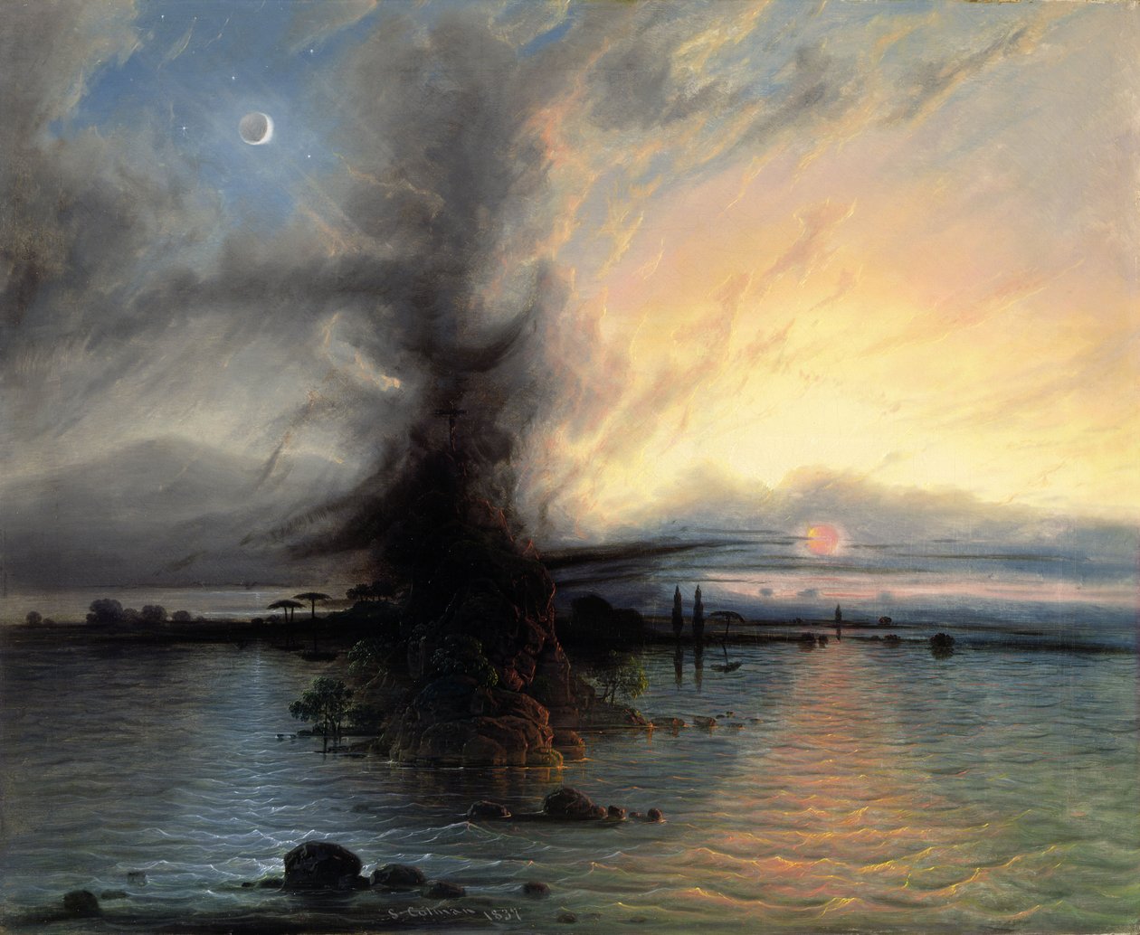 拯救之石，1837年 作者 塞缪尔·科尔曼（Samuel Colman）