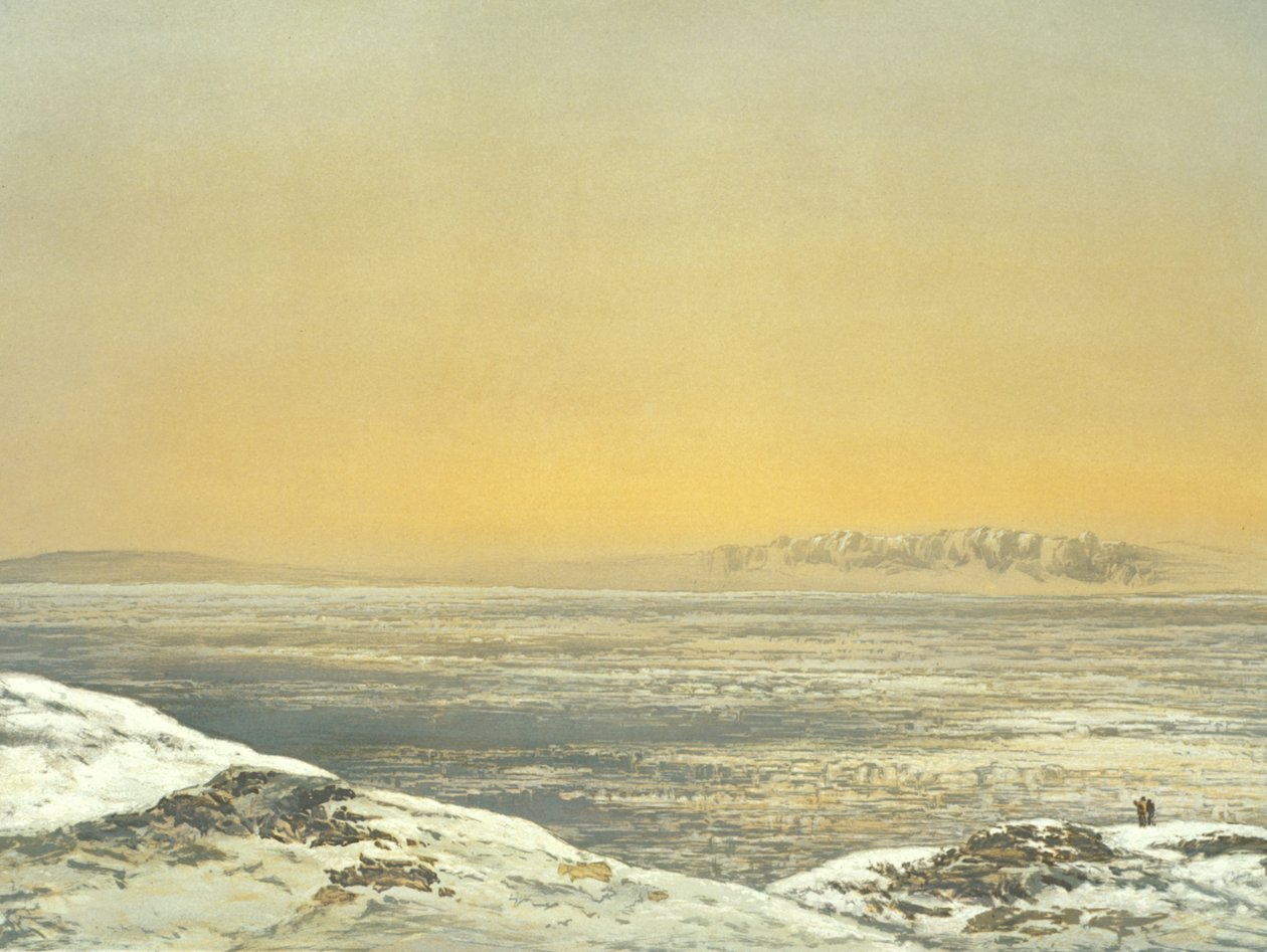 梅尔维尔岛，银行之地，1854年5月15日，由William Simpson雕刻，由Ackermann und Co.出版，1854年 作者 塞缪尔·格尼·克雷斯韦尔