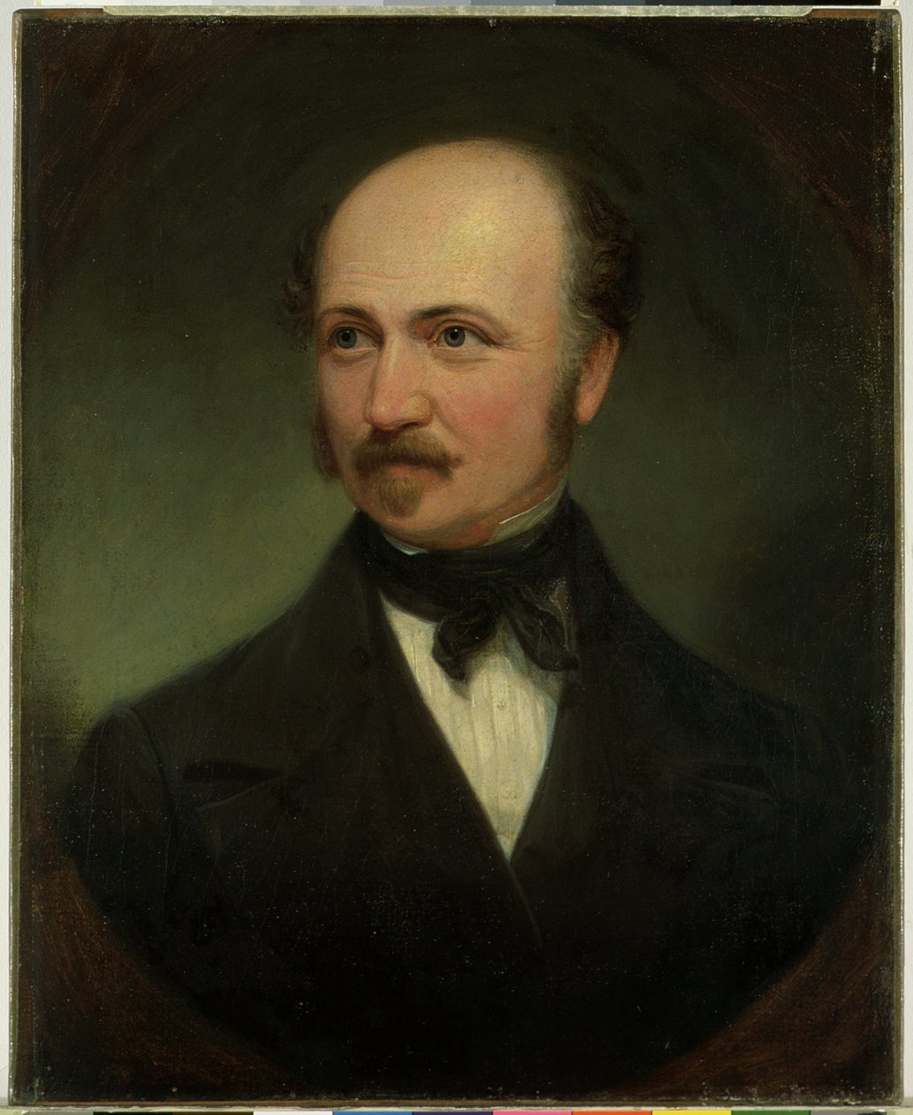 John A. Sutter上尉的肖像（亚麻油） 作者 塞缪尔·奥斯古德（Samuel Osgood）