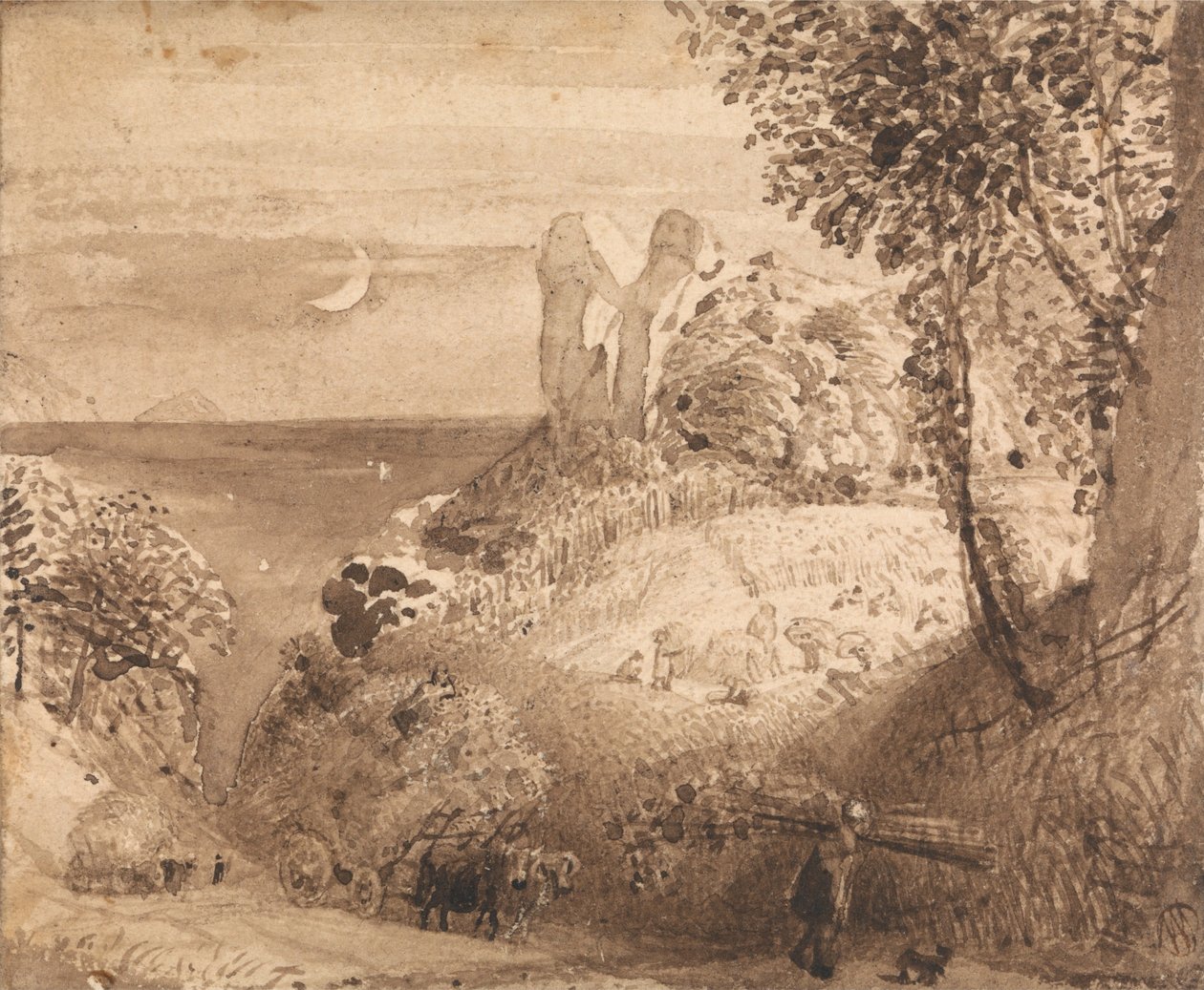 田园风光 作者 塞缪尔·帕尔默（Samuel Palmer）