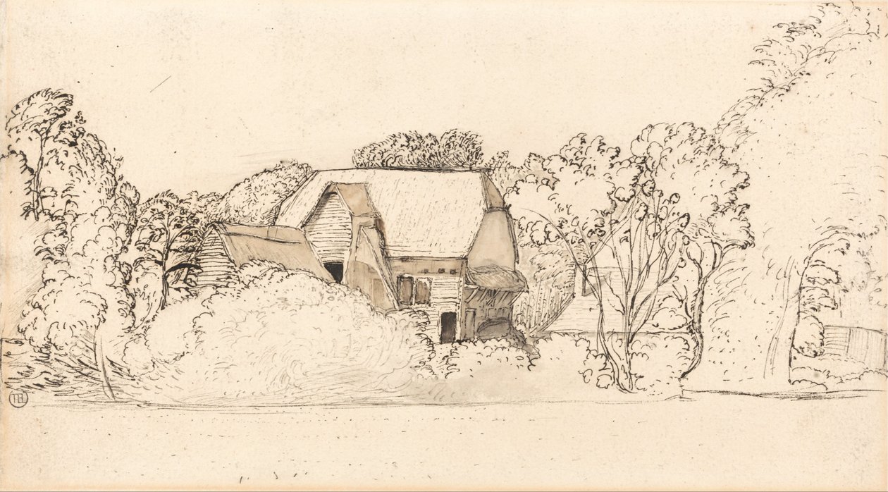 肖勒姆的一个古老谷仓 作者 塞缪尔·帕尔默（Samuel Palmer）