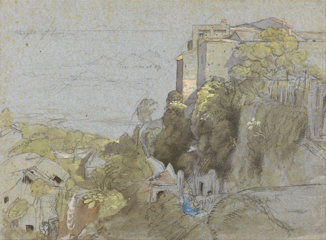 意大利山镇 作者 塞缪尔·帕尔默（Samuel Palmer）