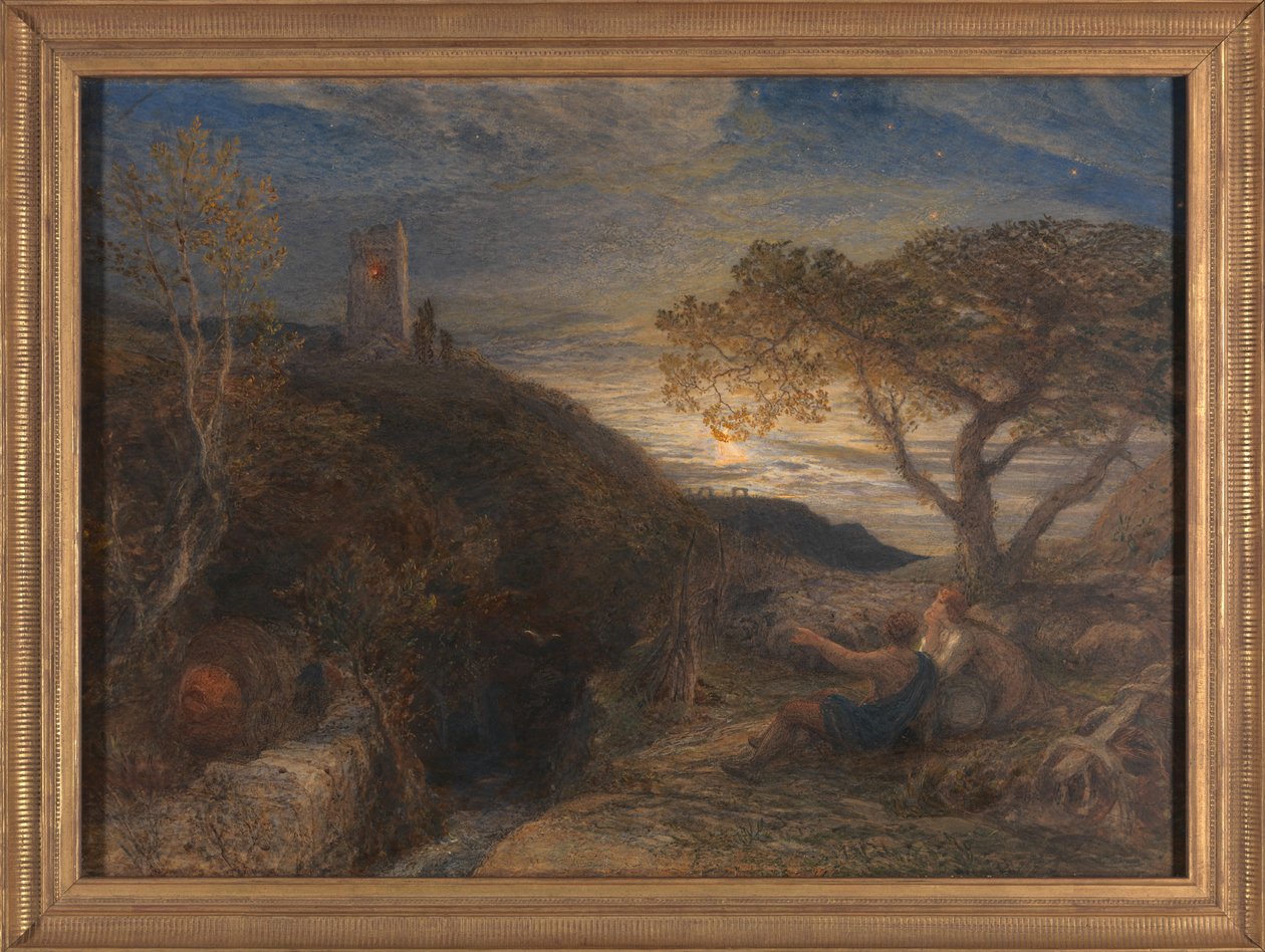 孤独的塔 作者 塞缪尔·帕尔默（Samuel Palmer）