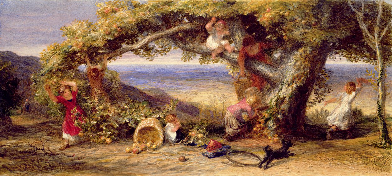 1861年的果园主教（纸上的水粉和水粉） 作者 塞缪尔·帕尔默（Samuel Palmer）