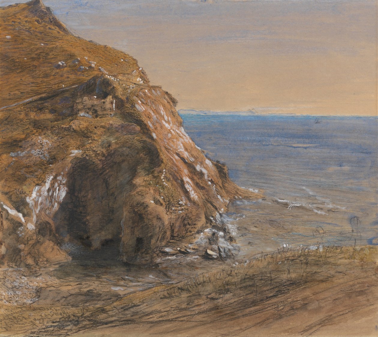 博斯卡斯尔附近的岩石滑倒 作者 塞缪尔·帕尔默（Samuel Palmer）