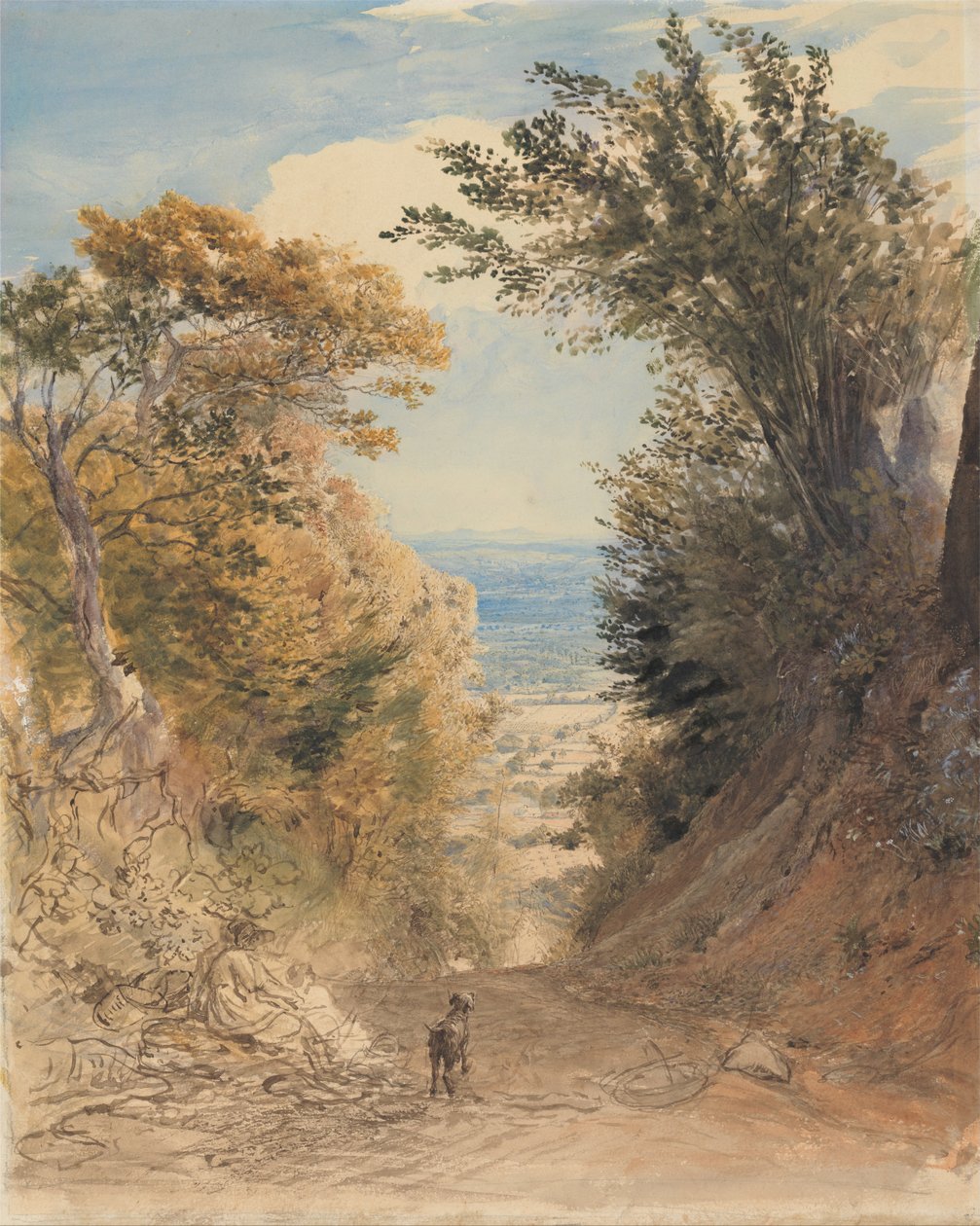 从Rooks小山，肯特的看法 作者 塞缪尔·帕尔默（Samuel Palmer）
