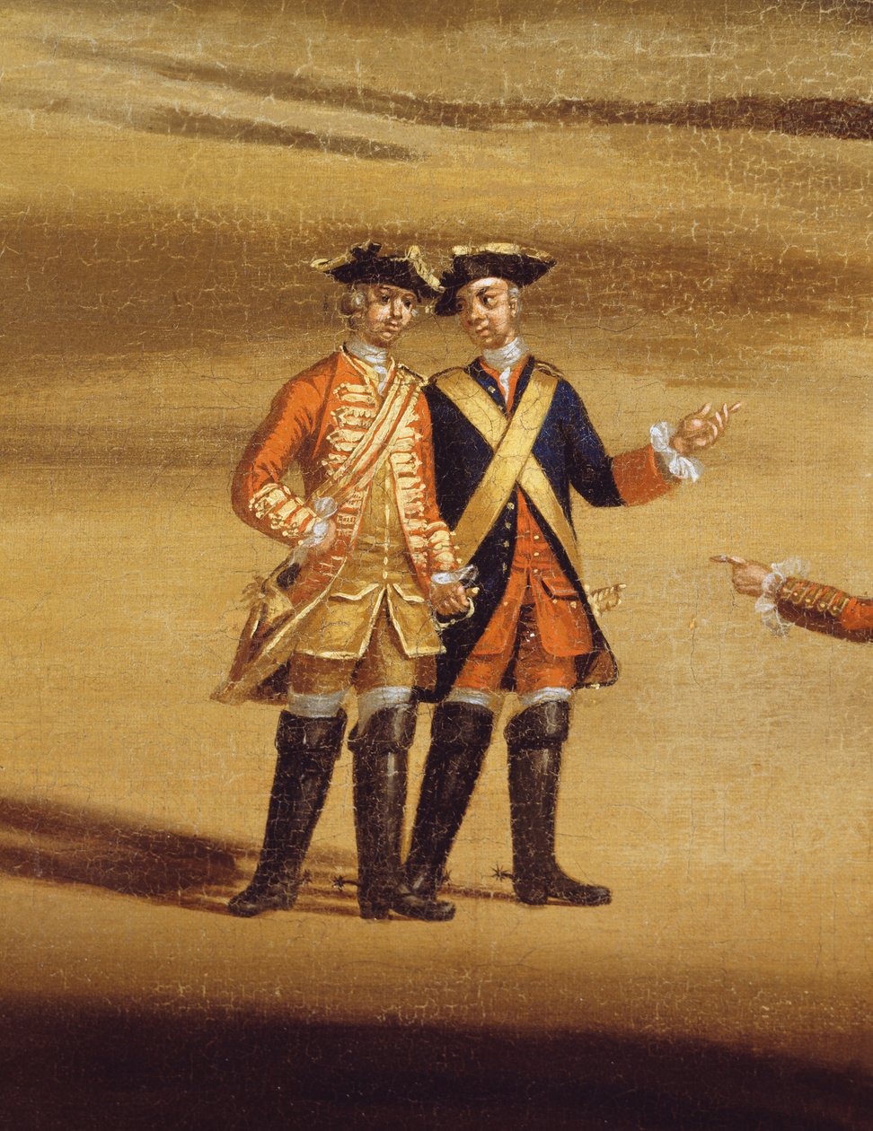两位官员在谈话，c.1758油画布细节237617 作者 塞缪尔·瓦尔