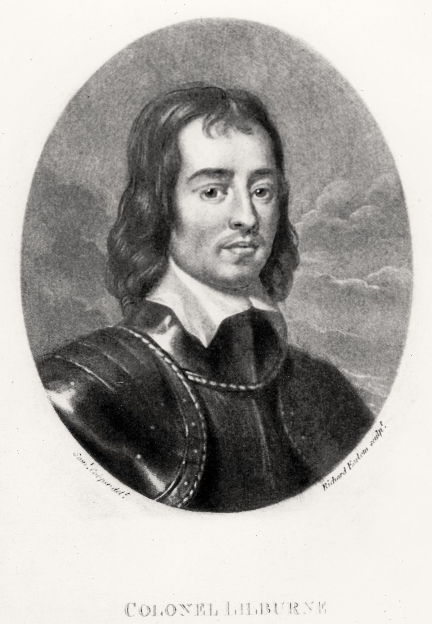 Robert Lilburne上校（1613-65）英国历史上杰出的人物肖像插图，由Robert Dunkarton（1744-c.1817）（mezzotint）刻 作者 库珀之后的塞缪尔
