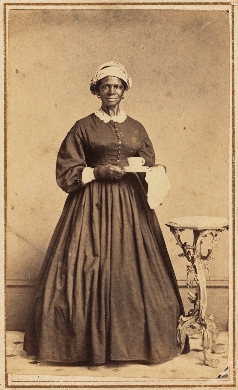 一位妇女的肖像，1864-1865 年（照片） 作者 塞缪尔·托马斯