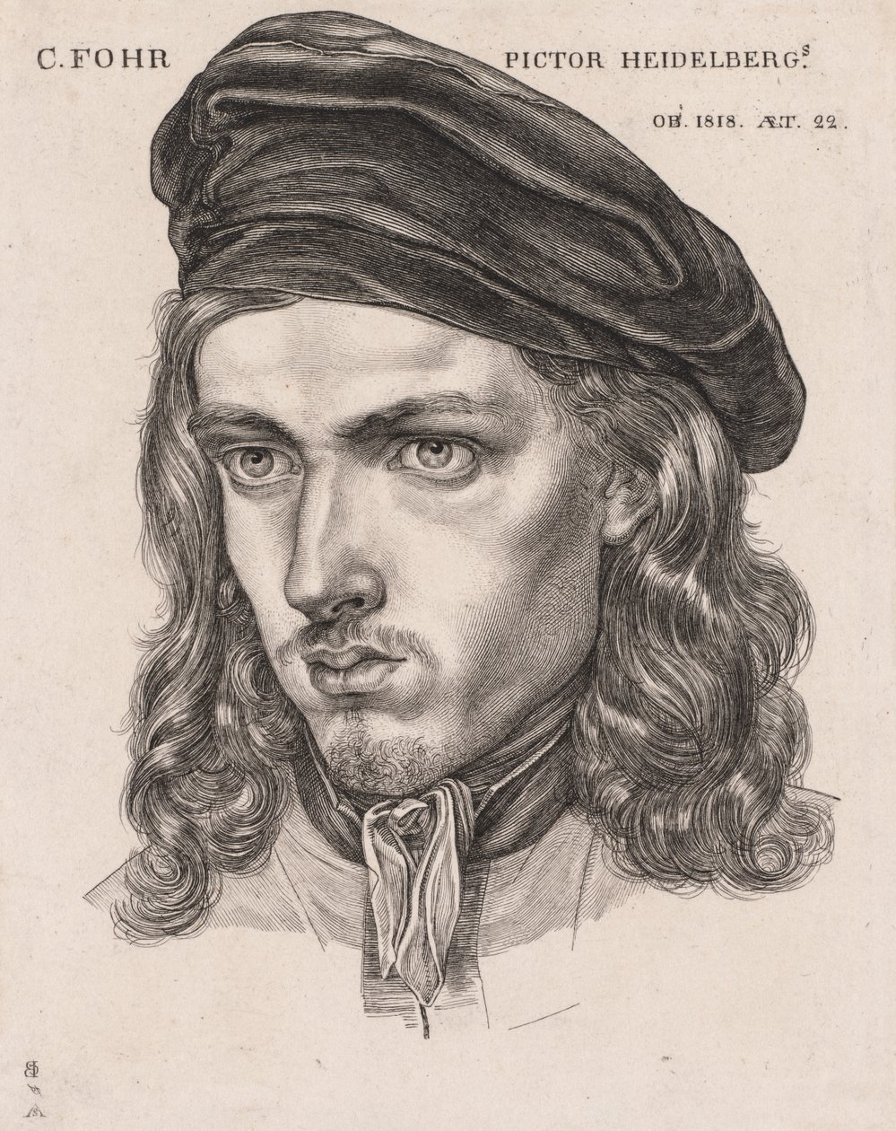 卡尔·菲利普·佛尔的肖像，1818年。 作者 塞缪尔·阿姆斯勒（Samuel Amsler）