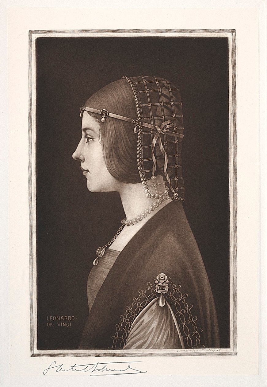 比阿特丽斯·德斯特（Beatrice DEste），19-20世纪。 作者 塞缪尔·阿伦特·爱德华兹