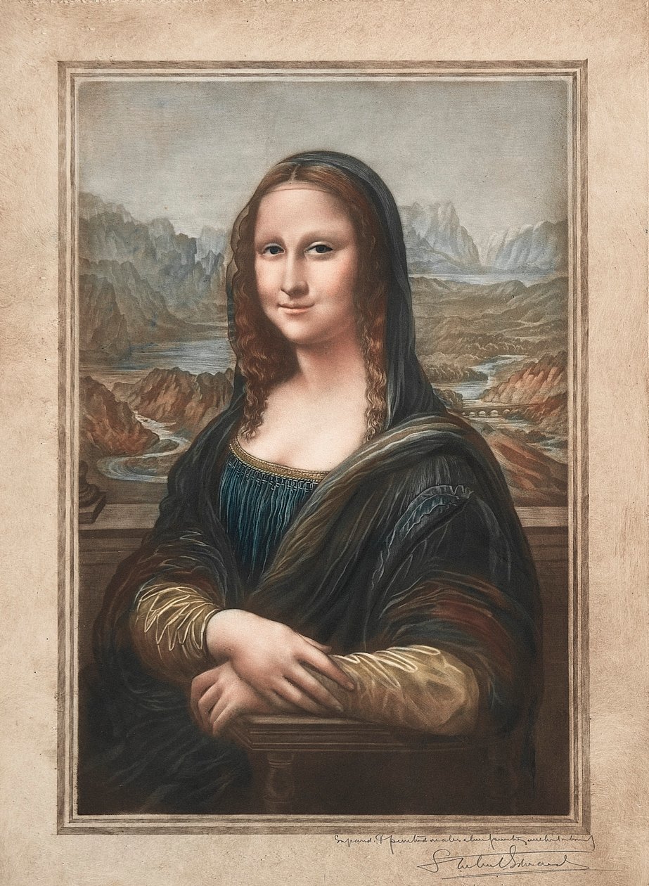 蒙娜·丽莎（Mona Lisa），19-20世纪。 作者 塞缪尔·阿伦特·爱德华兹
