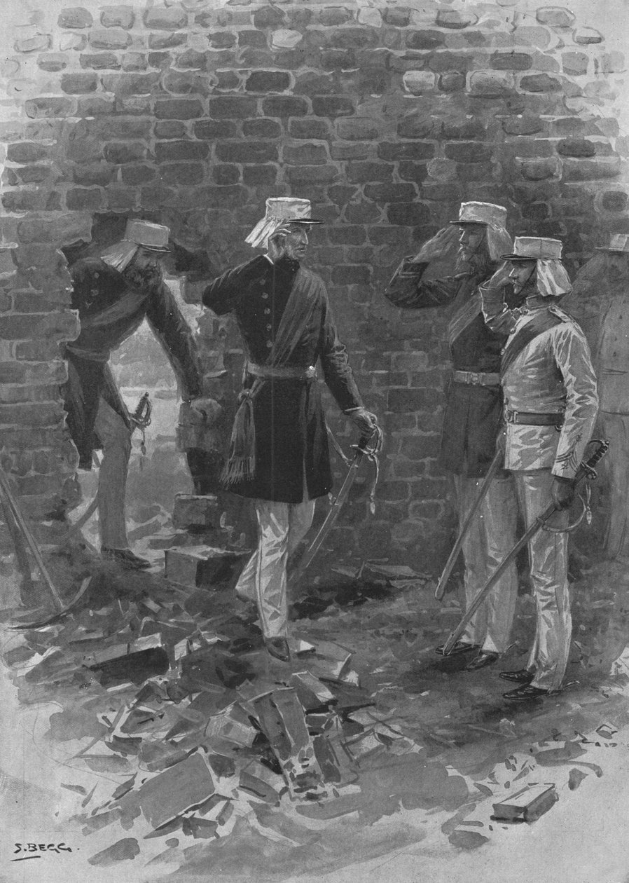 1857-58年的印度叛变：...在勒克瑙（Lucknow）灾后……1905年。 作者 塞缪尔·贝格