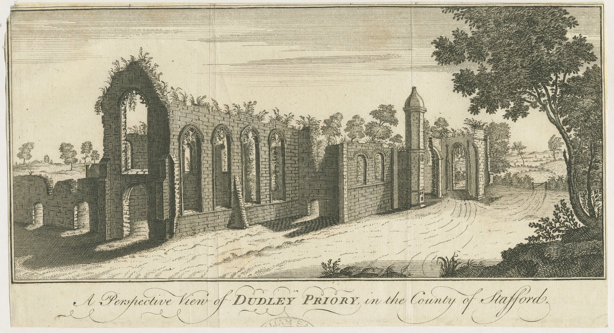 Dudley Priory: 雕刻品 作者 塞缪尔·巴克（Samuel Buck）
