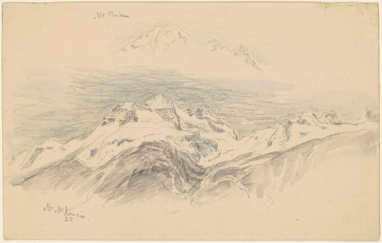贝克山和麦肯锡山[直书] 作者 塞缪尔·科尔曼（Samuel Colman）