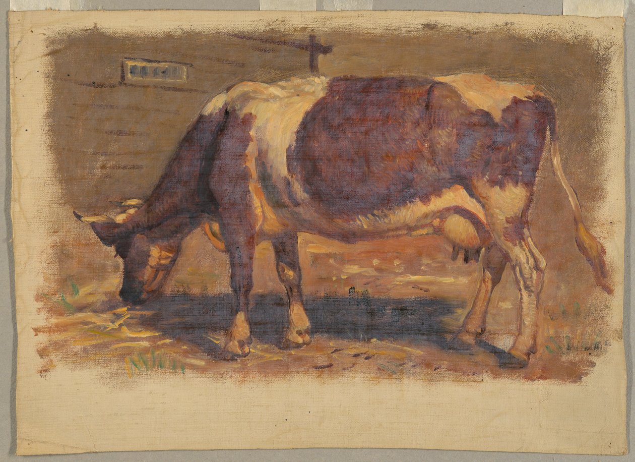 绘画，研究。奶牛，1876 年 8 月 作者 塞缪尔·科尔曼（Samuel Colman）