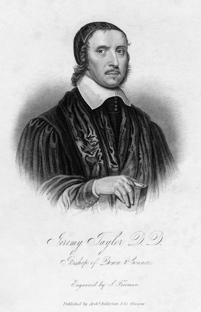 杰里米·泰勒（Jeremy Taylor）1613-1667，英国牧师，十九世纪。 作者 塞缪尔·弗里曼