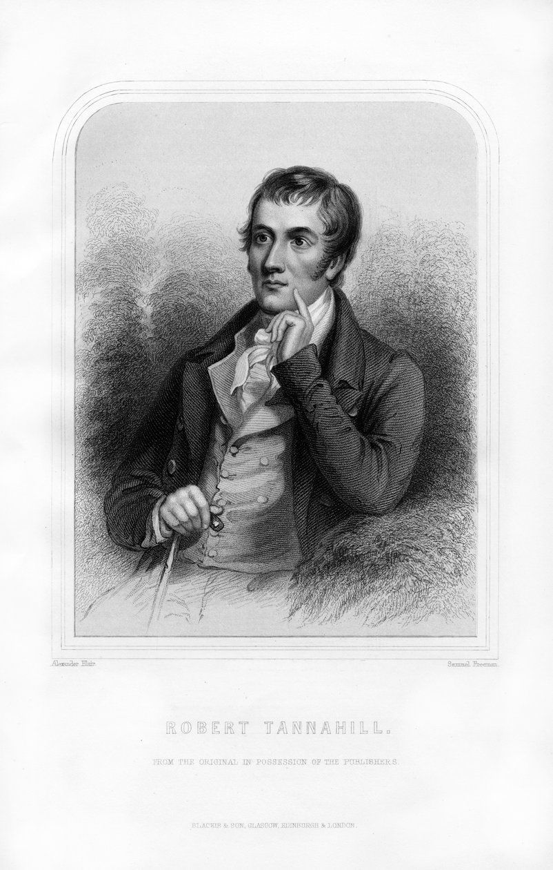 罗伯特·坦纳希尔（Robert Tannahill），苏格兰诗人，1870年 作者 塞缪尔·弗里曼