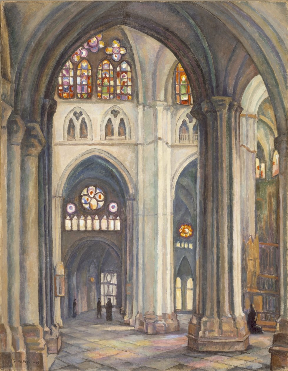 托莱多大教堂，1916年 作者 塞缪尔·哈尔佩特（Samuel Halpert）
