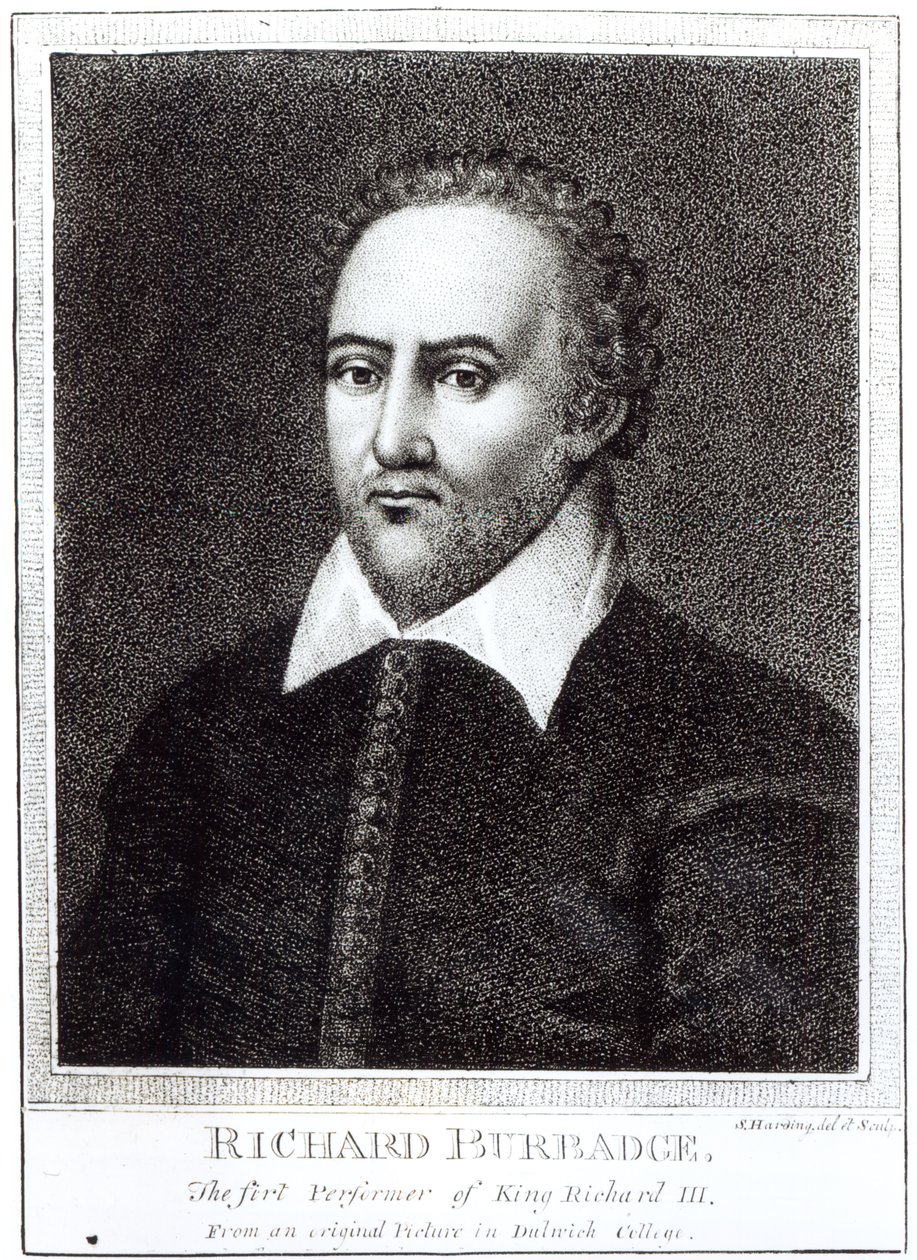 Richard Burbadge的肖像（1573-1619） 作者 塞缪尔·哈丁（Samuel Harding）