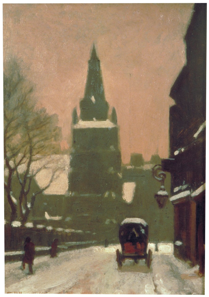 Bunhill Row"，19世纪末或20世纪初。                                                       作者 塞缪尔·哈里·汉考克