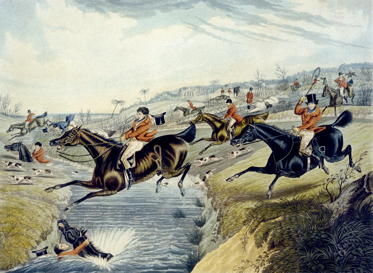 The Grand Leicestershire Fox Hunt，图板 2，由 Charles Hunt 雕刻 作者 塞缪尔·亨利（后）阿尔肯
