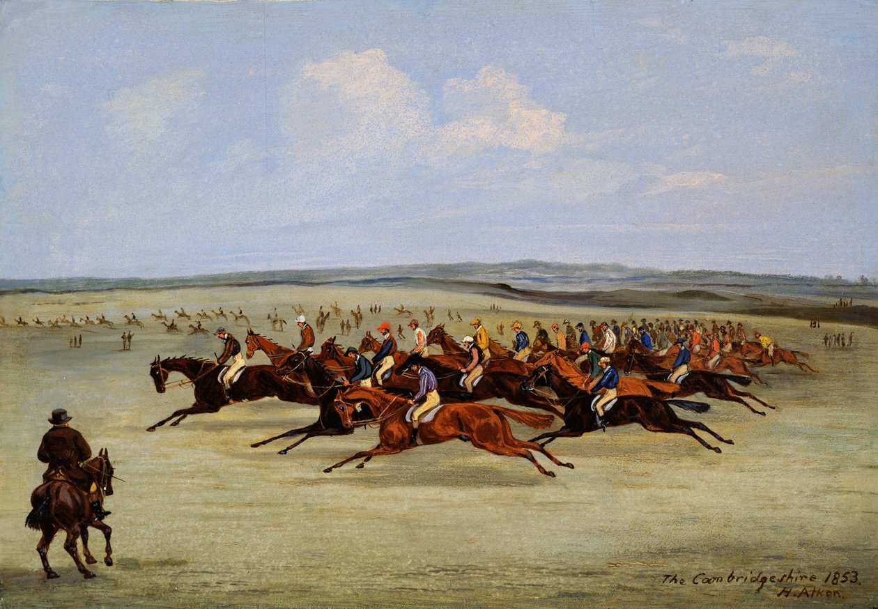 剑桥郡锦标赛，1853年 作者 塞缪尔·亨利·阿尔肯
