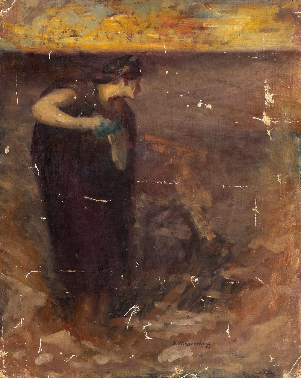 女性人物研究（布面油画） 作者 塞缪尔·赫森伯格