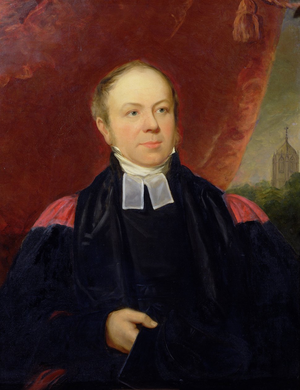 William Buckland的肖像（1784-1856）牛津大学矿物学教授和威斯敏斯特院长 作者 塞缪尔·豪威尔