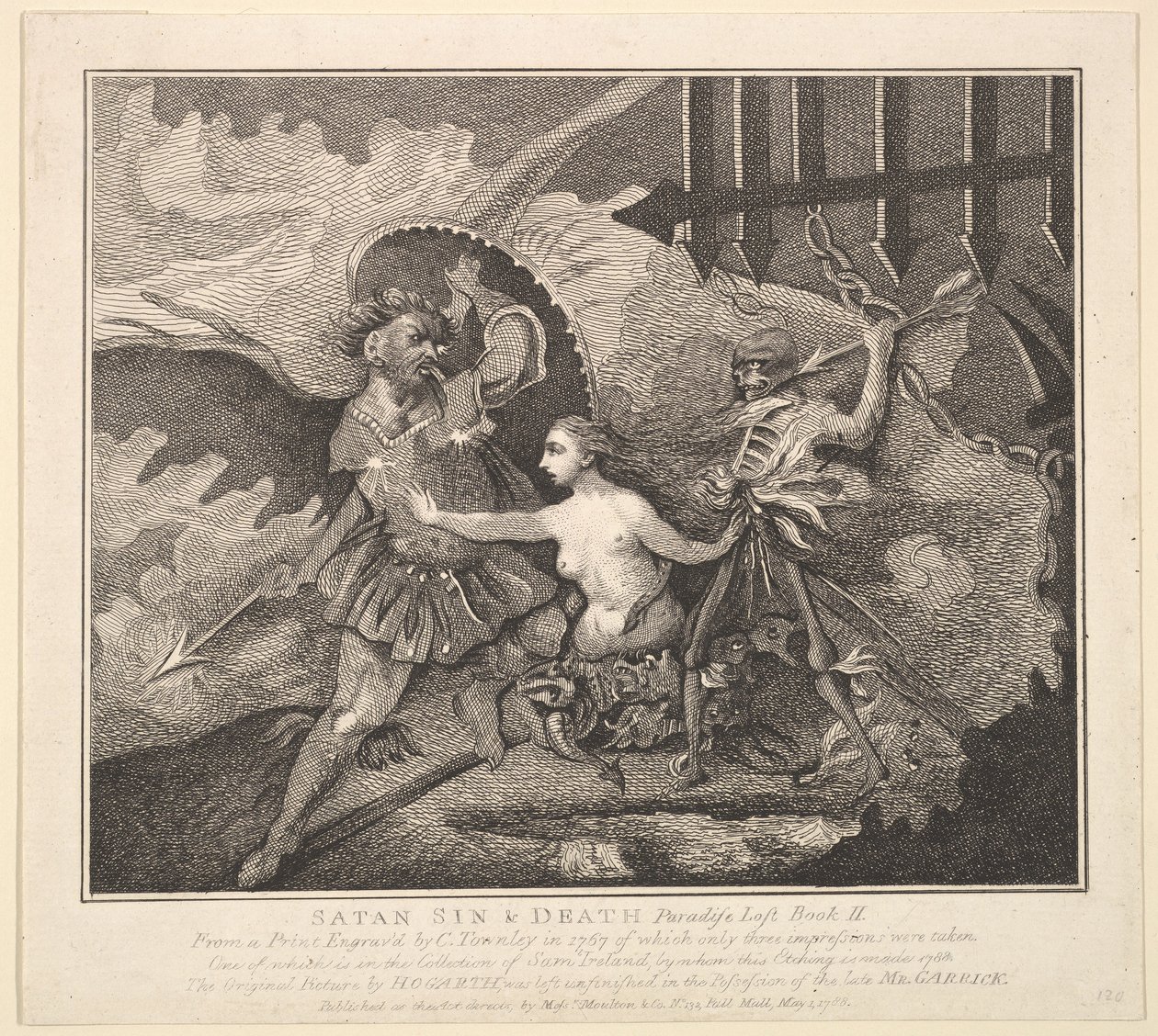 撒但，罪恶和死亡天堂失落，第二卷，1788年5月1日。 作者 塞缪尔爱尔兰