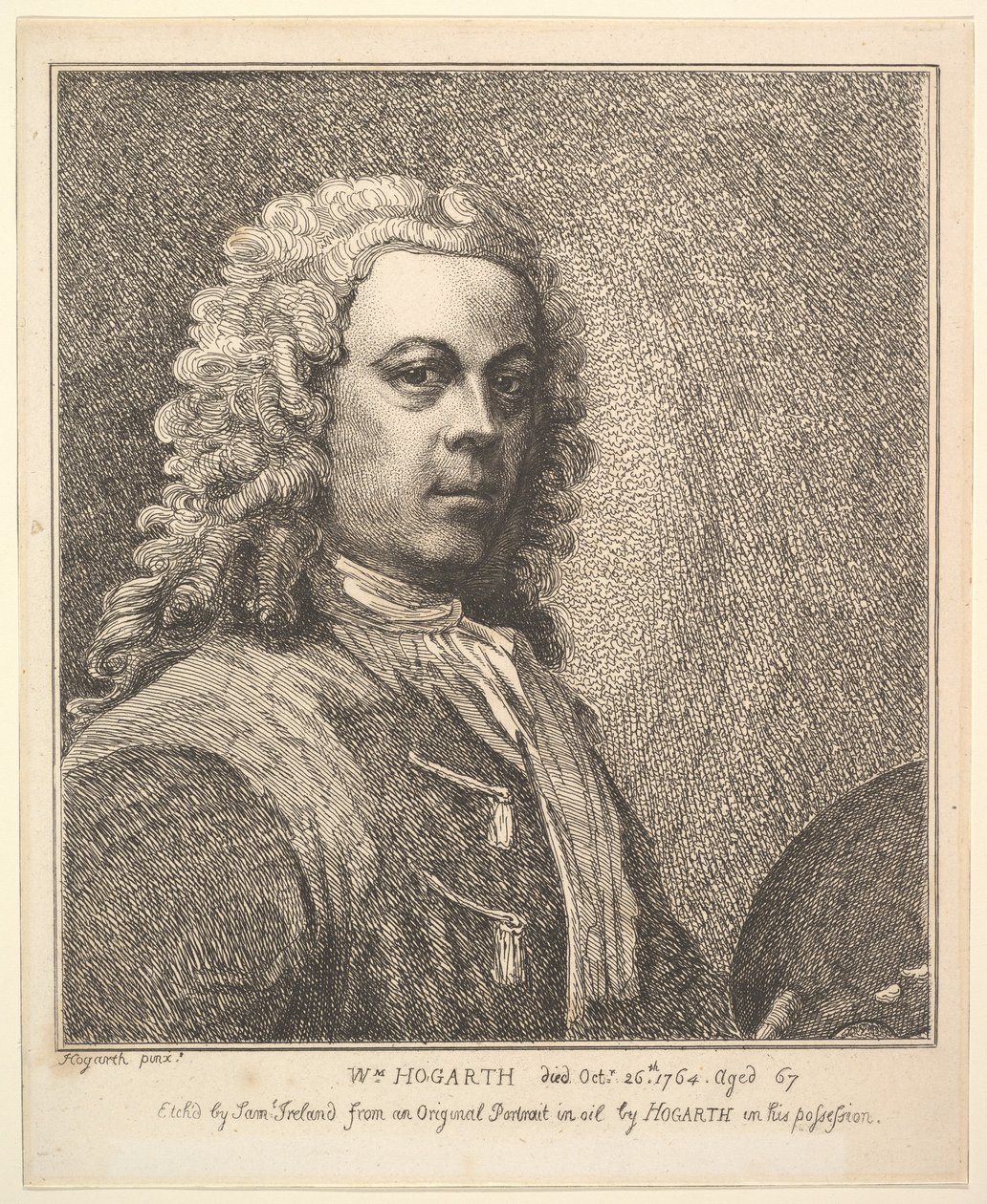 威廉·霍加斯（William Hogarth），自画像，1785年。 作者 塞缪尔爱尔兰