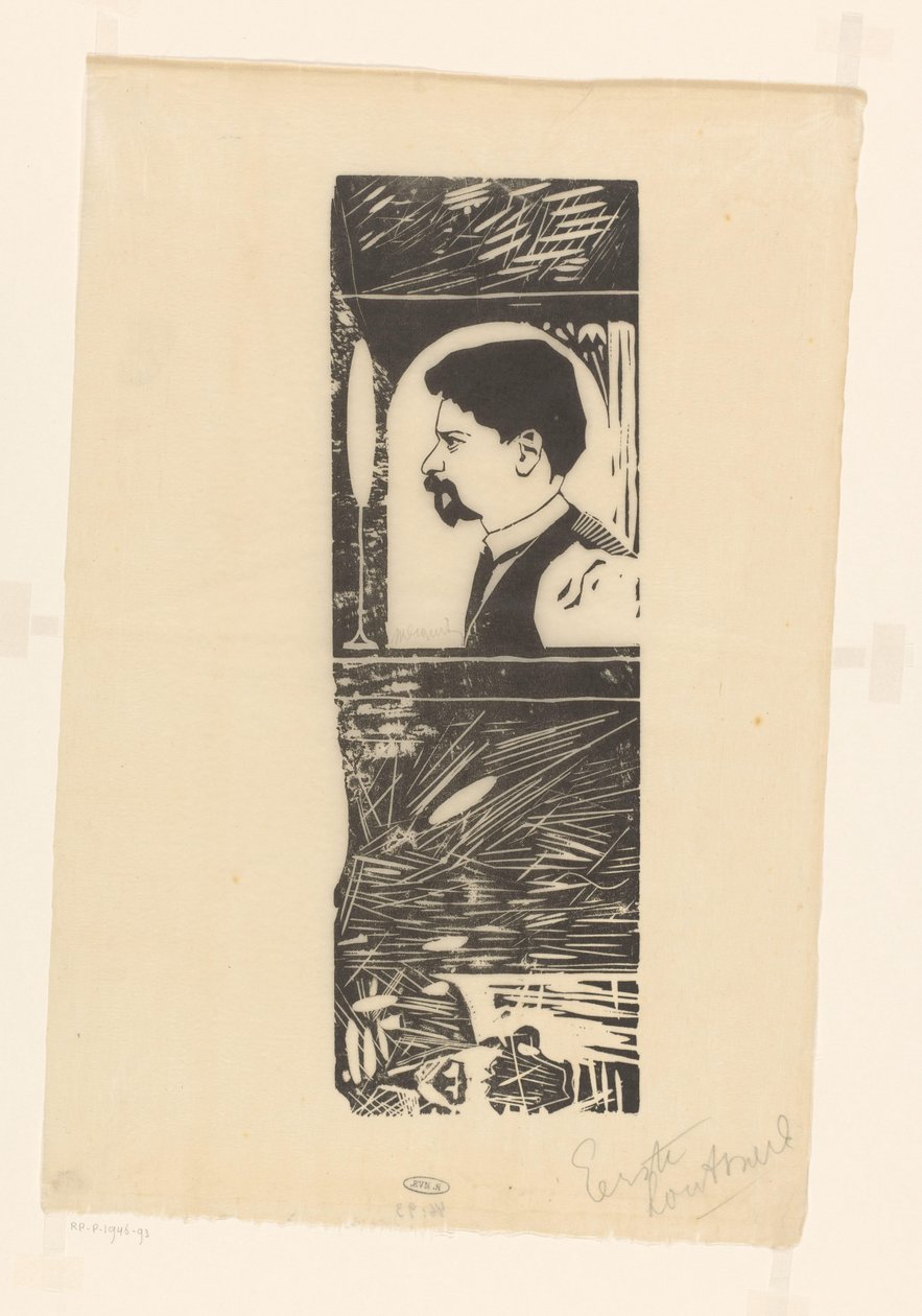 自画像 作者 Samuel Jessurun de Mesquita（艺术家签名）