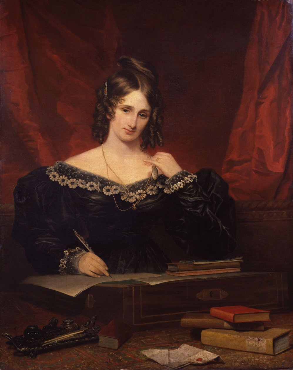 玛丽·雪莱（Mary Shelley），1831年 作者 塞缪尔·约翰·史坦普