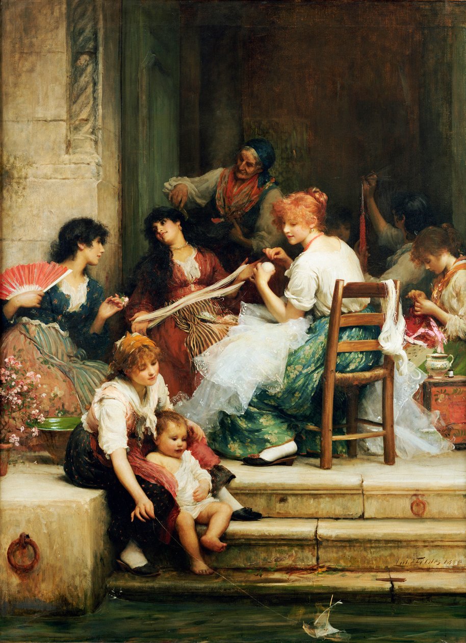 威尼斯人的生活，1884年 作者 塞缪尔·卢克·菲尔德斯