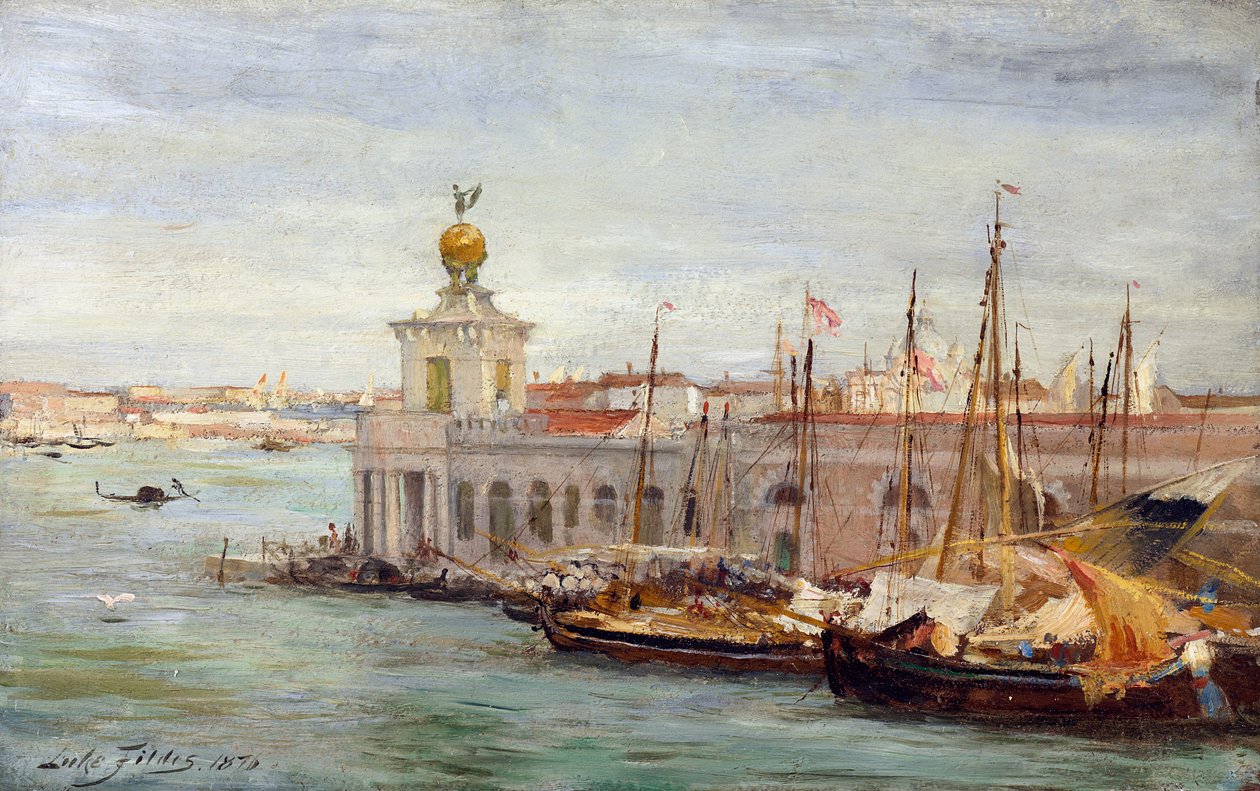 威尼斯，1876年 作者 塞缪尔·卢克·菲尔德斯