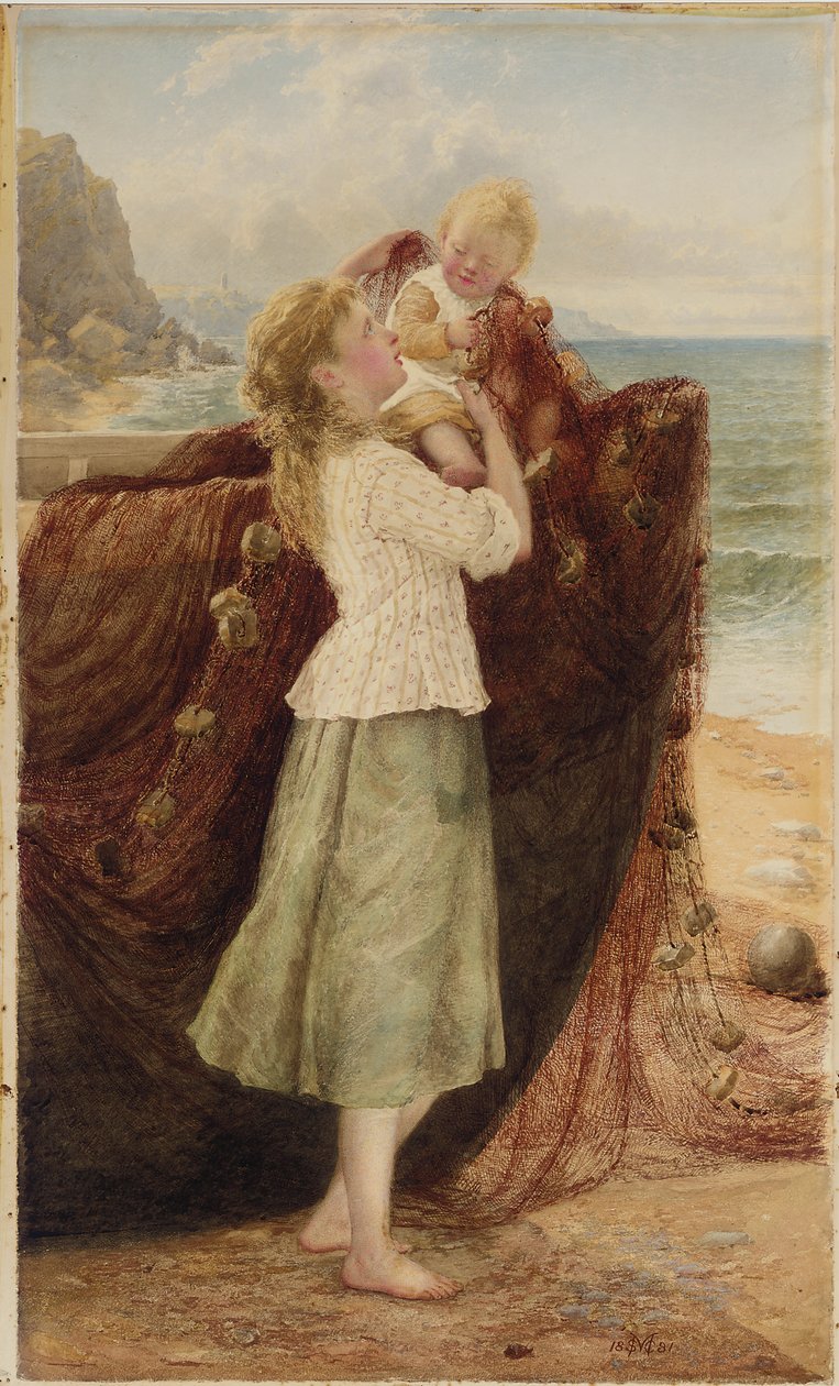 一位渔夫的孩子，1881年 作者 塞缪尔·麦克洛伊（Samuel McCloy）