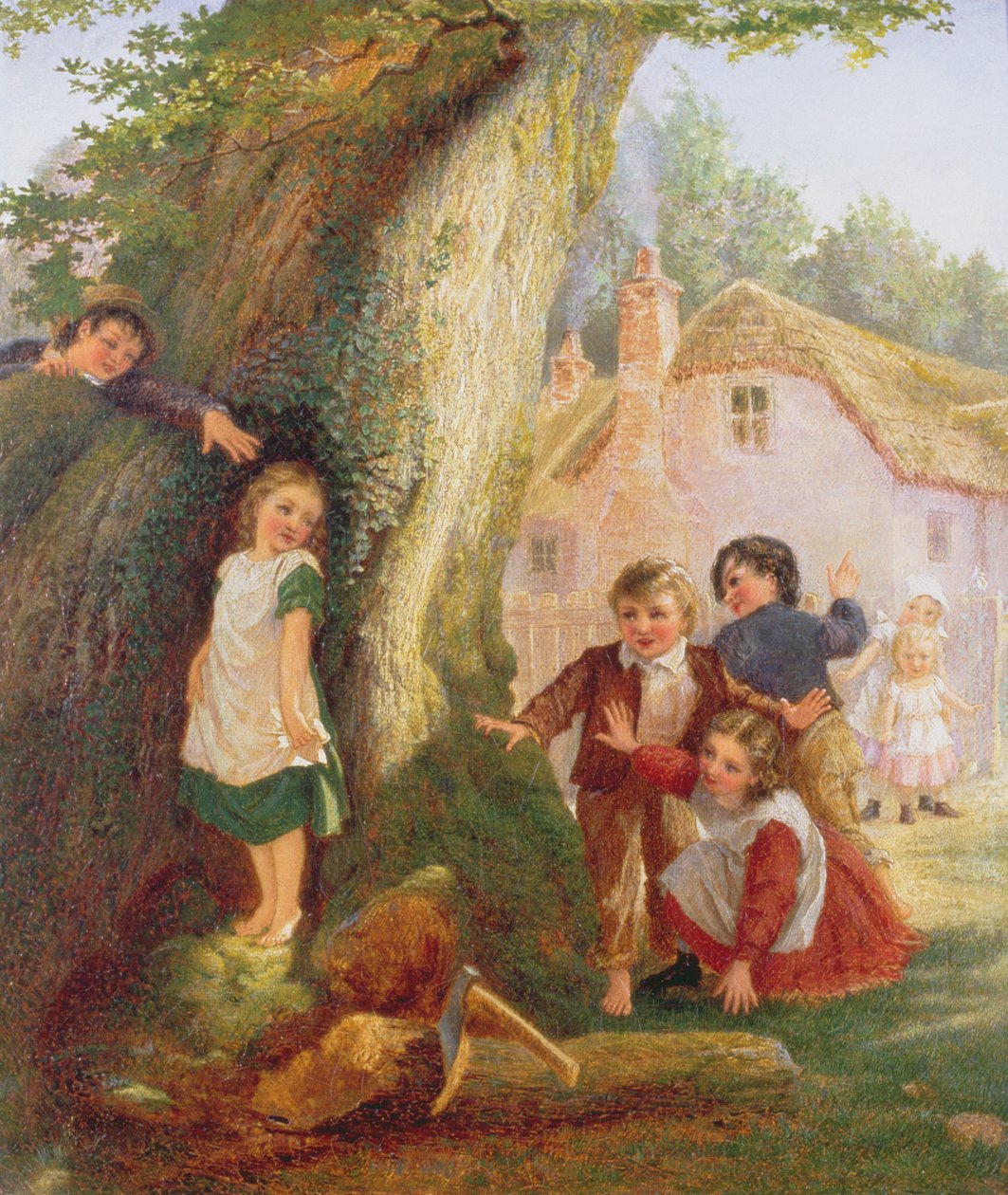 捉迷藏，1869年 作者 塞缪尔·麦克洛伊（Samuel McCloy）