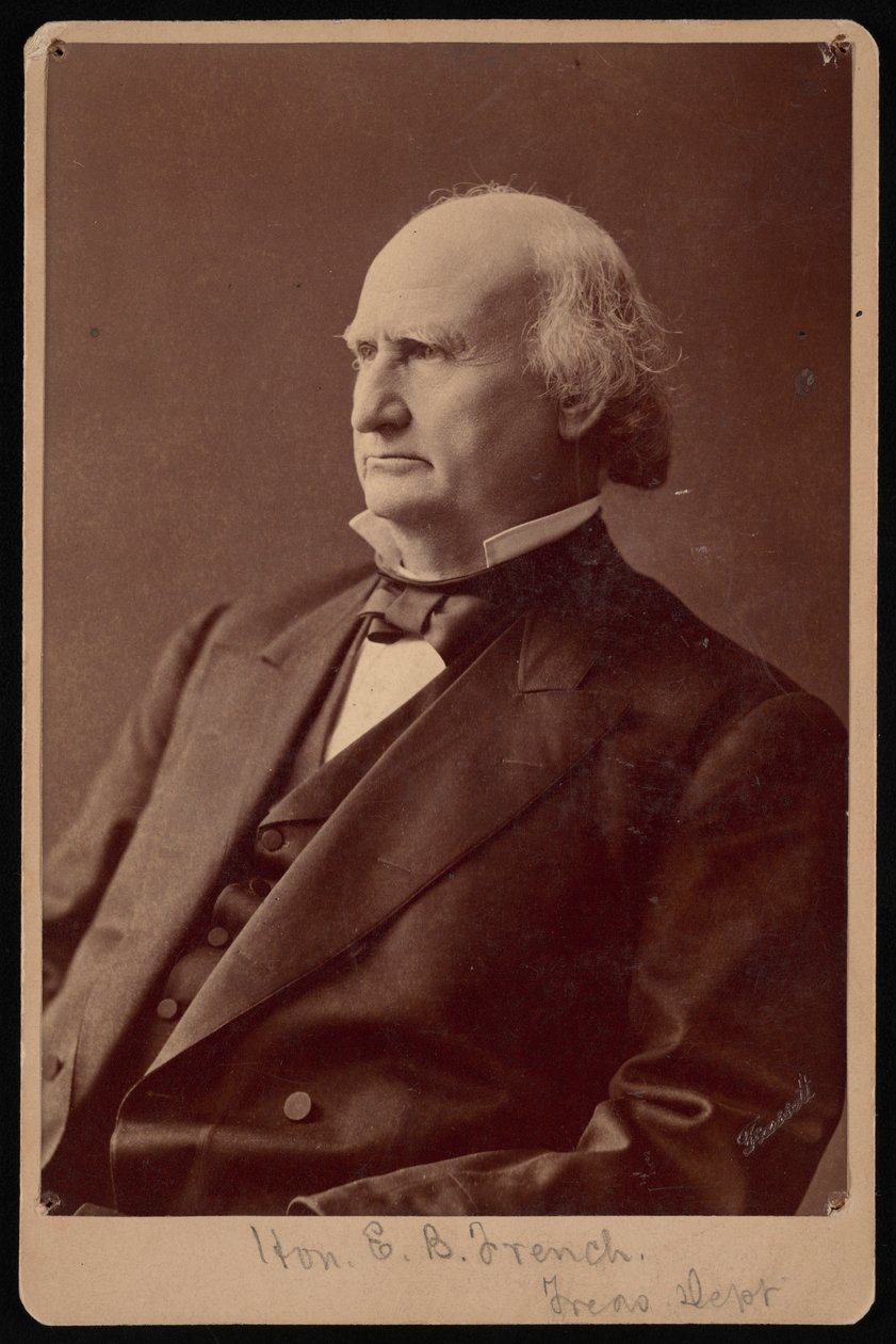 Ezra Bartlett French 1810-1880年的肖像，1870年代。 作者 塞缪尔·蒙塔古·法塞特