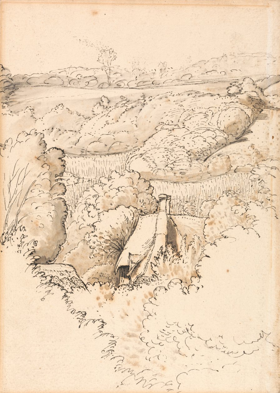 树间小屋，肖勒姆 作者 塞缪尔·帕尔默（Samuel Palmer）