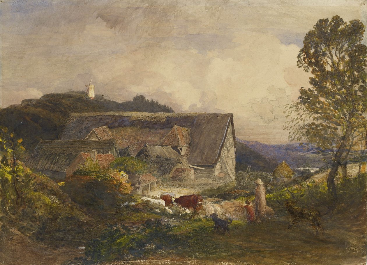 19世纪里斯伯勒王子的农家院 作者 塞缪尔·帕尔默（Samuel Palmer）