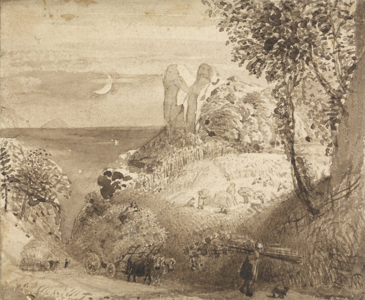 田园风光 作者 塞缪尔·帕尔默（Samuel Palmer）
