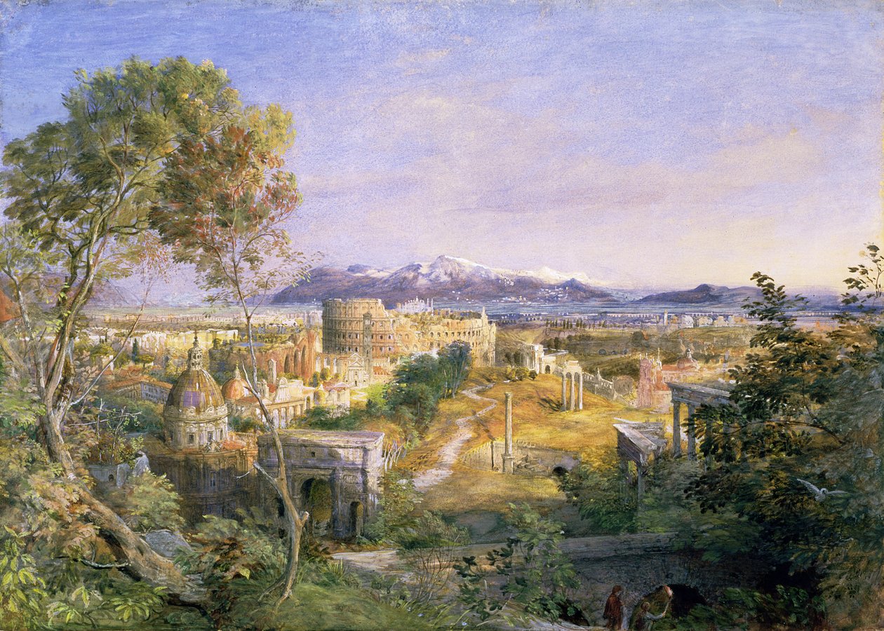 1838年的古罗马风景 作者 塞缪尔·帕尔默（Samuel Palmer）