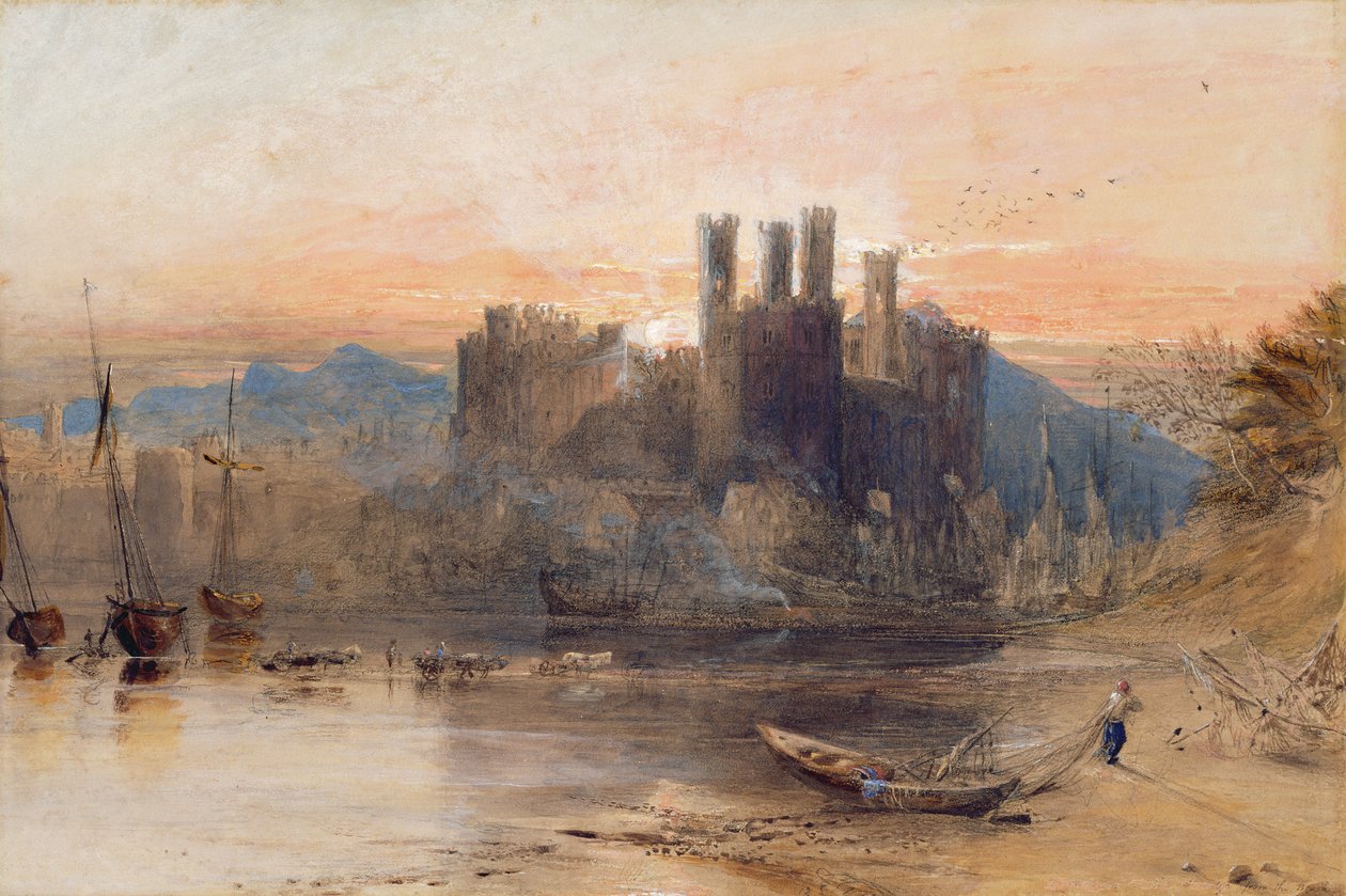 北威尔士凯纳冯城堡 作者 塞缪尔·帕尔默（Samuel Palmer）
