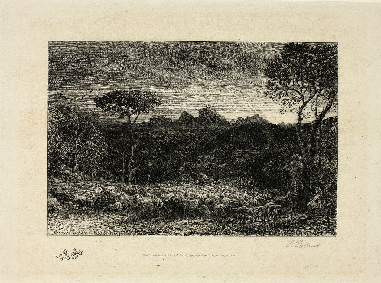打开折页 作者 塞缪尔·帕尔默（Samuel Palmer）