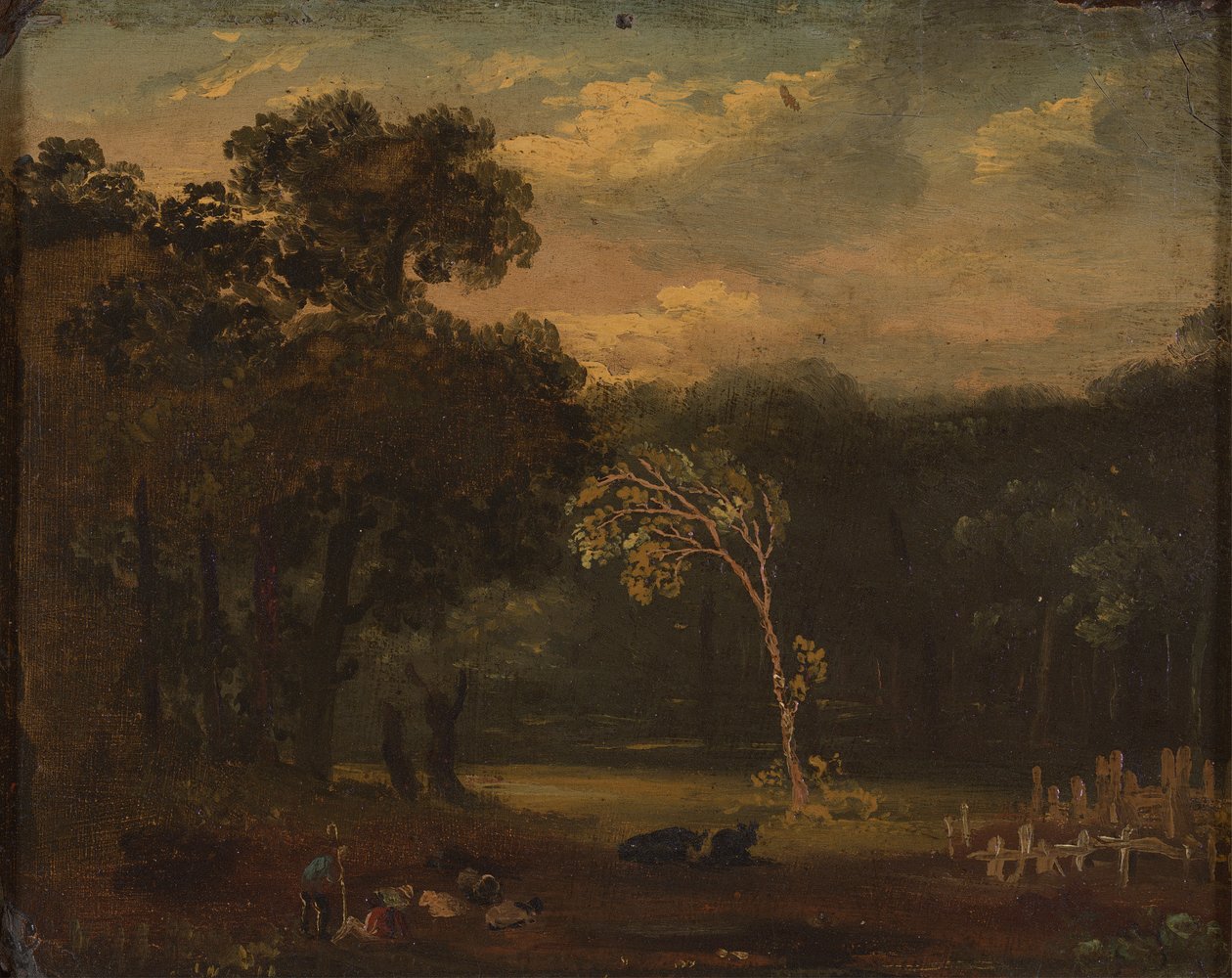 锡永公园的自然素描 作者 塞缪尔·帕尔默（Samuel Palmer）